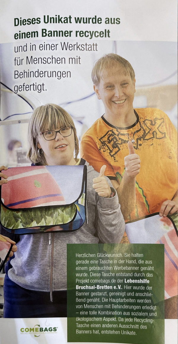 Recycelt Tasche - Unikat – Bild 5