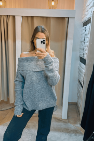 Off-Shoulder Pullover