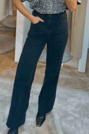 Waist wide leg Jeans