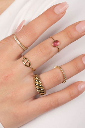 Edelstahl Ring "Simple as Phi"