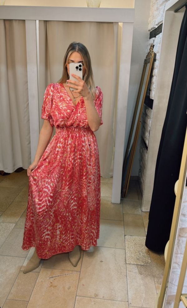 Maxikleid Korallenrot