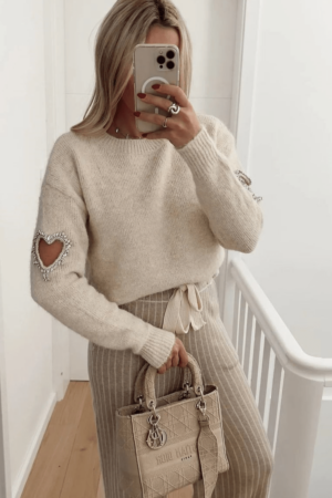Strickpullover "heart"